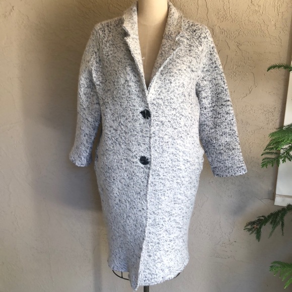 Zara Jackets & Blazers - Zara Knit boiled wool blend longer length coat